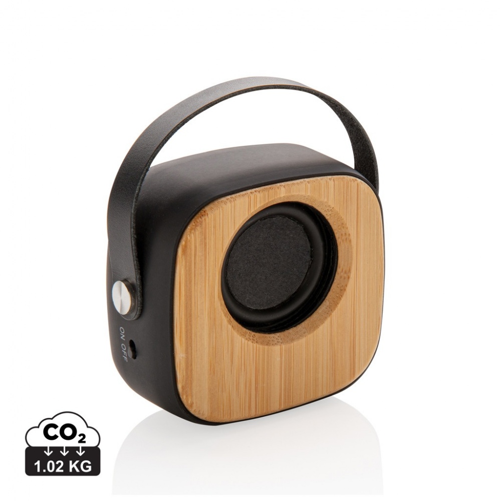 Logotrade promotional product image of: Bamboo 3W Wireless Fashion Speaker